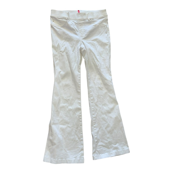 SPANX Women’s Size L White Bootcut Pull-On Shaping Jeans Petite - Picture 4 of 6